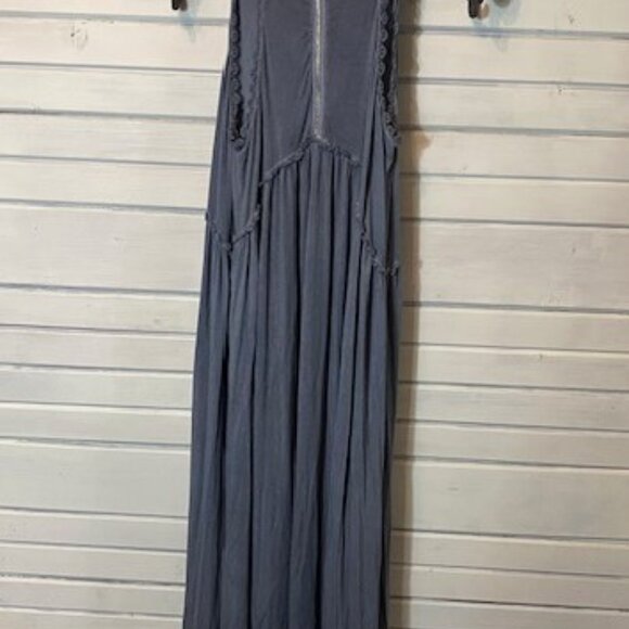 Blue Drop Waist Maxi Dress - Picture 2 of 4